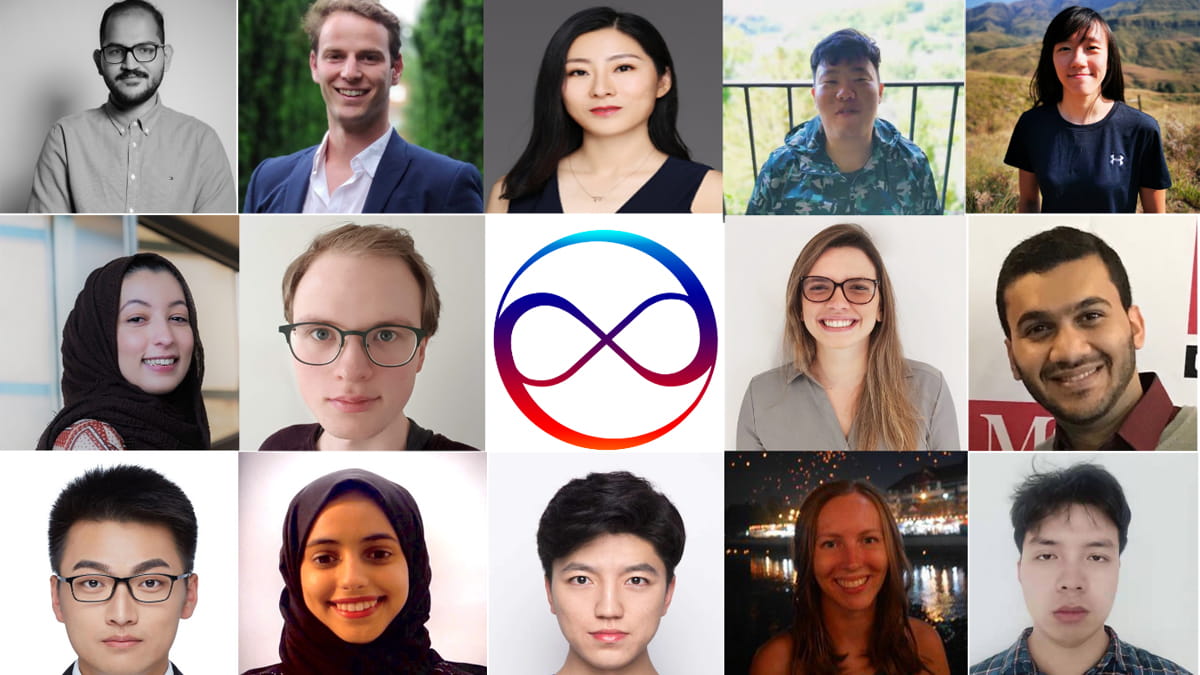 Co-founders David Izikowitz (top, 2nd from left) and Jia Li (top, 3rd from left) with the rest of the Carbon Infinity team
