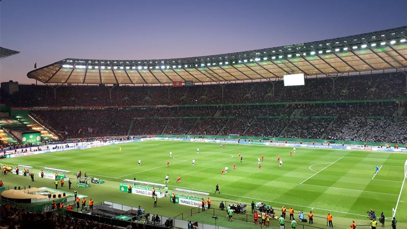 Berliner Olympiastadion beim DFB-Pokalfinale 